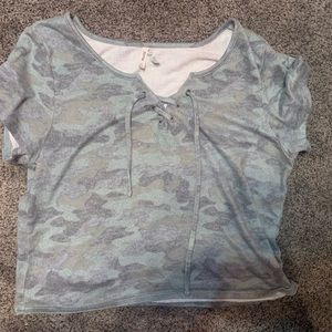 Camo crop top